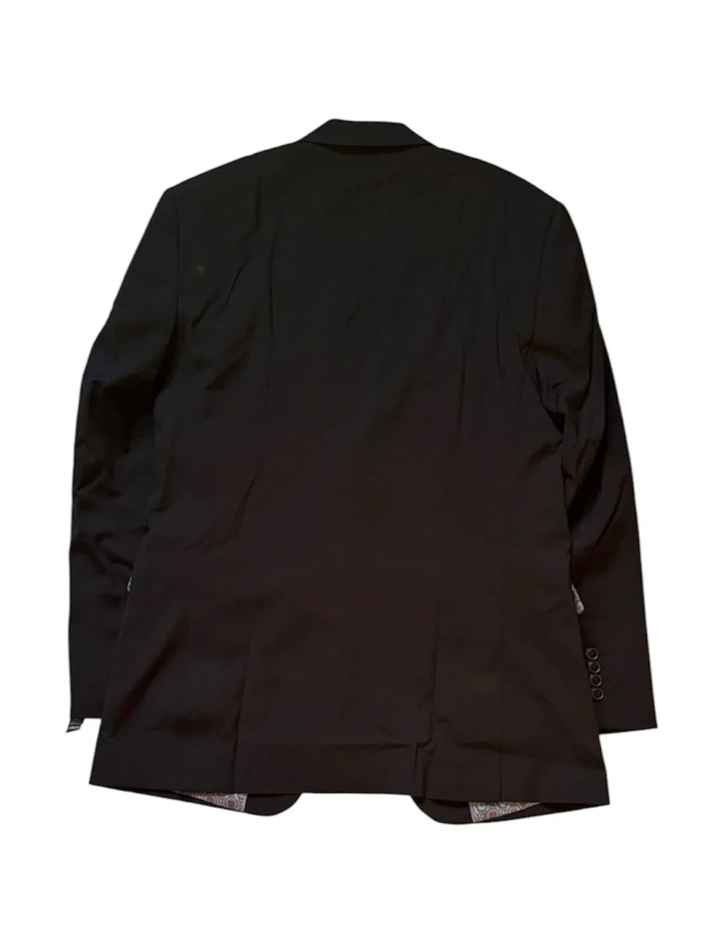 NWT Stacy Adams Black Blazer with Patterned Lining Sport Coat MSRP $349 Size 38R